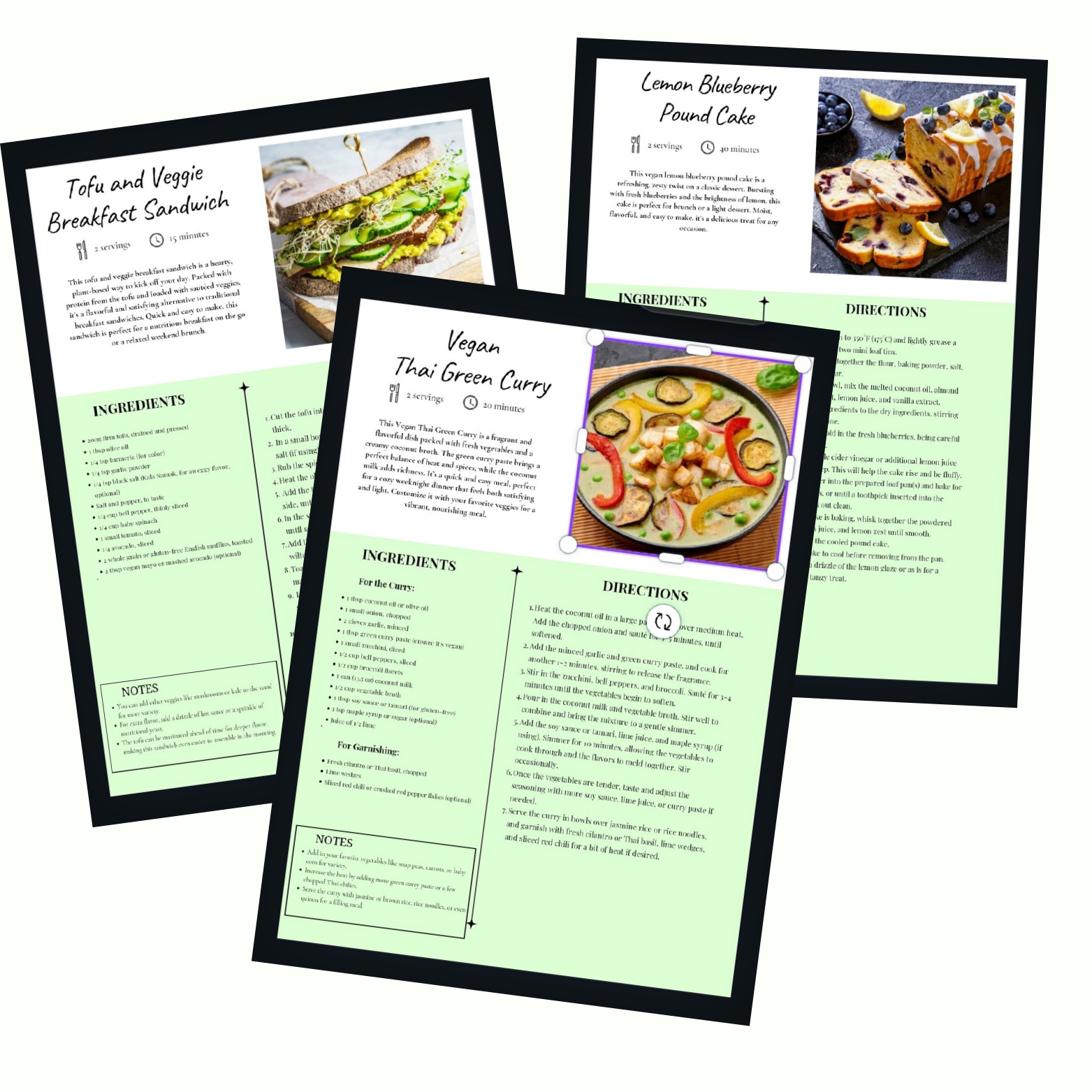 Recipes eBook Cover